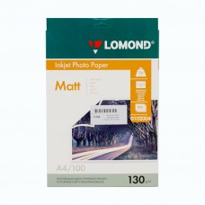 Бумага А4 130г/м2 матовая/матовая Lomond (100л) 0102004