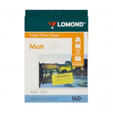 Бумага А4 160г/м2 матовая Lomond (100л) 0102005